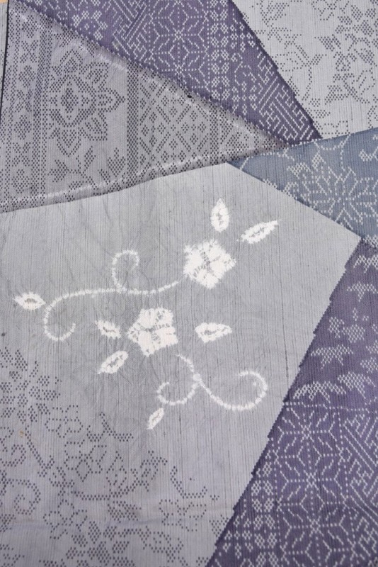 絞り入り紬小紋 38,500円